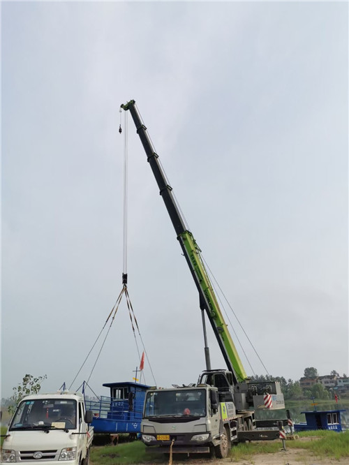 临漳县桥梁建设吊装案例